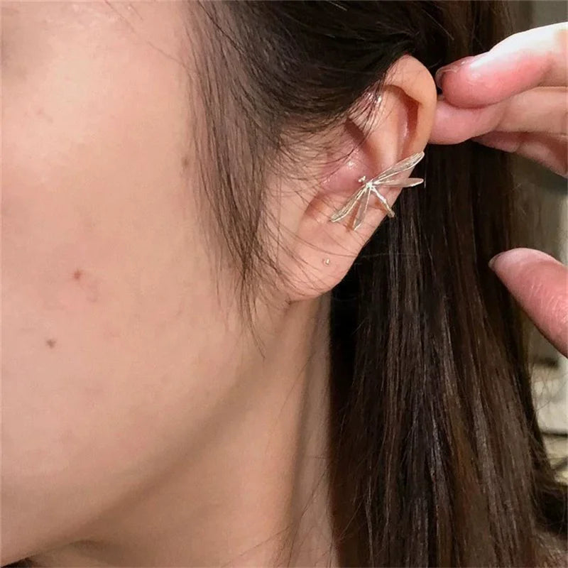 XIYANIKE Vintage Delicate Dragonfly No Hole Ear Bone Clip Earrings For Women New Fashion Jewelry Party Gift серьги жен