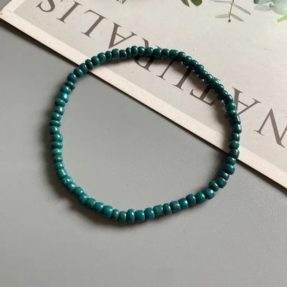 Anklet for Women Colorful Fashion Girl Tiny Seed Beads Foot Bracelet Yellow Pink Blue Color Summer Bohemian Anklet Gift Jewel