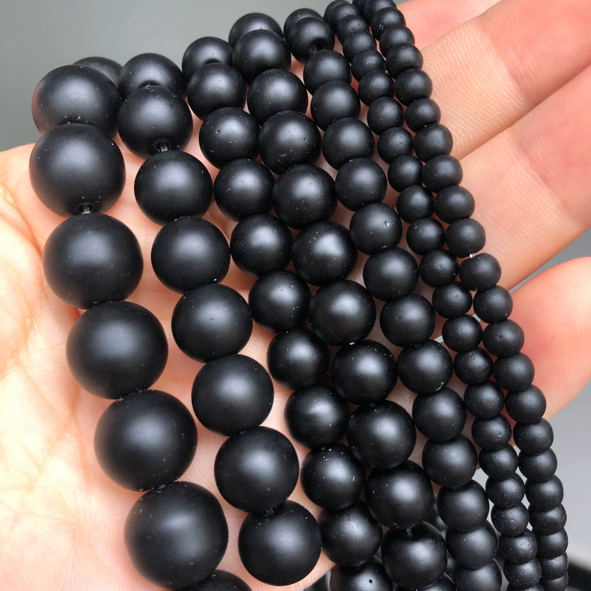 Natural Stone Dark Blue Chalcedony Jades Beads Round Loose Spacer Beads For Jewelry Making 4/6/8/10/12mm DIY Handmade Bracele