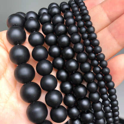 Natural Stone Dark Blue Chalcedony Jades Beads Round Loose Spacer Beads For Jewelry Making 4/6/8/10/12mm DIY Handmade Bracele