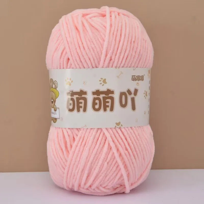 Fluffy Chenille Yarn for Crocheting doll thread Soft Bulky Velvet Yarn for Knitting Crochet Crafts Amigurumi Matte Chenille Y