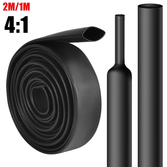 1M 2M 4:1 Thermoretractile Heat Shrink Tube with Glue Dual Wall 4/6/8/12/16 MM Heat Shrinkable Tubing for Electrical Insulati
