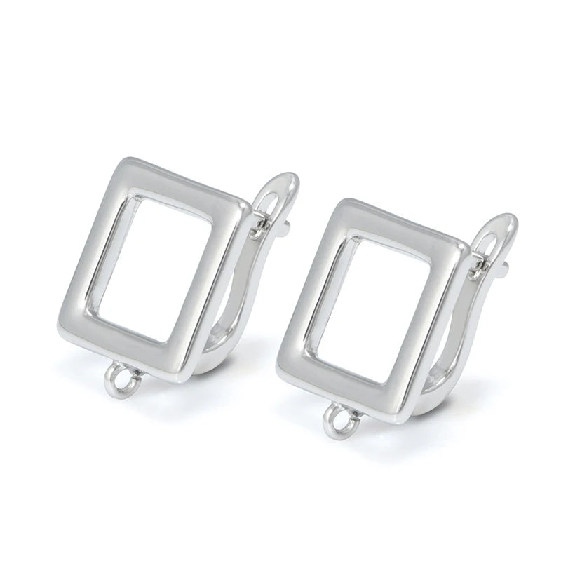 Silver Color Brass Earring Hooks for DIY Jewelry Making Handmade Silver Color Jewelry Accessories Findings Eawires