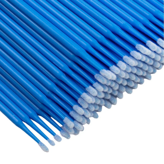 100Pcs Up Paint Micro Brush Tips 1.5mm Mini Car Touch Up Paint Micro Brush Purple Auto Applicator Sticks Detailing Car Produc