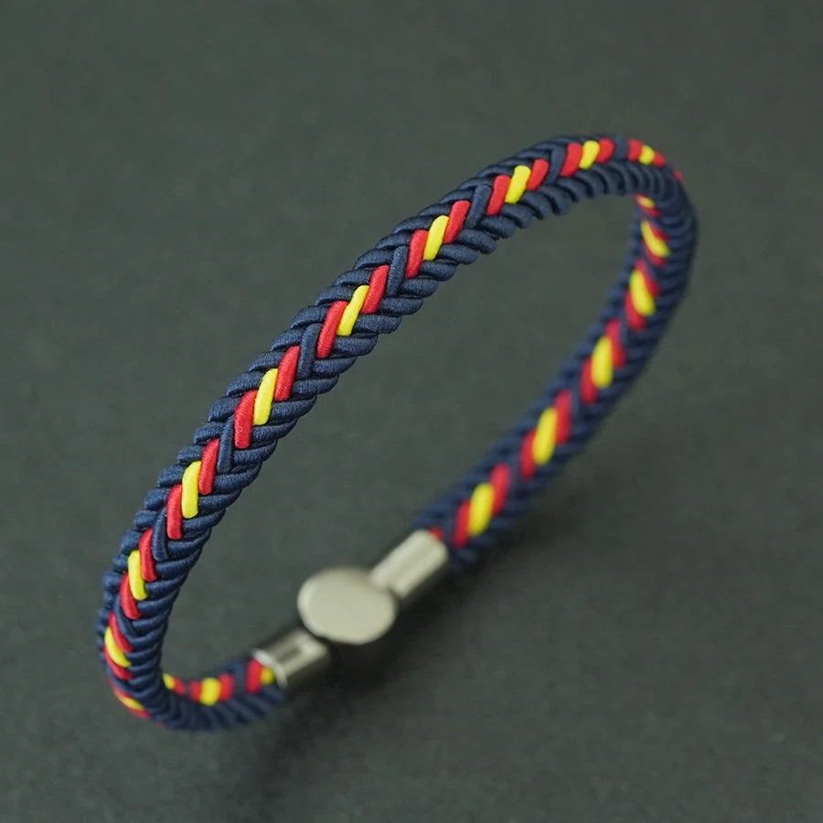 Unique Ethnic String Bracelet Unisex Handmade Braided Lucky Thread Distance Attract Couple Bangle Leisure Accessories Pulseri