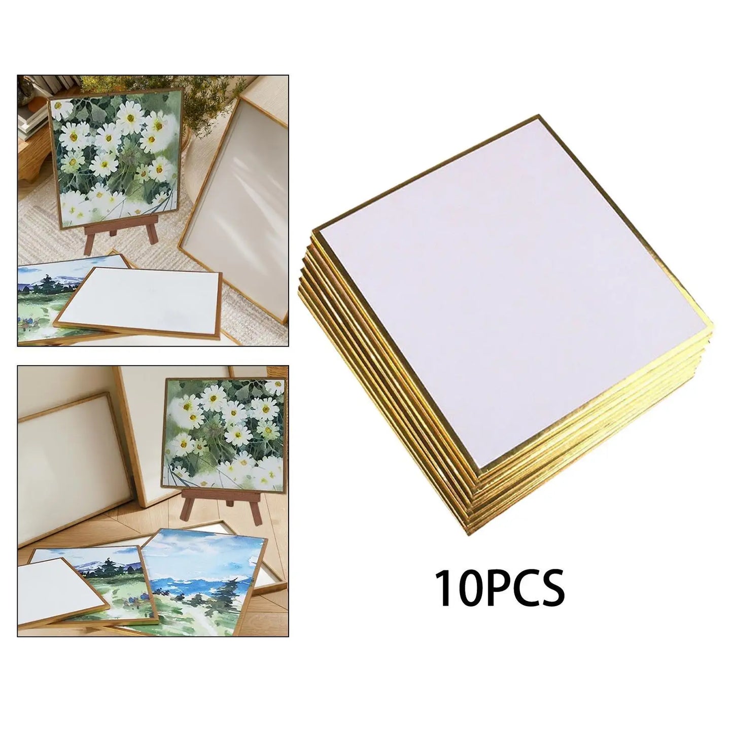 10Pcs Shikishi Boards Blank Art Cards Arts and Crafts Supplies Washi Paper for Cosplay