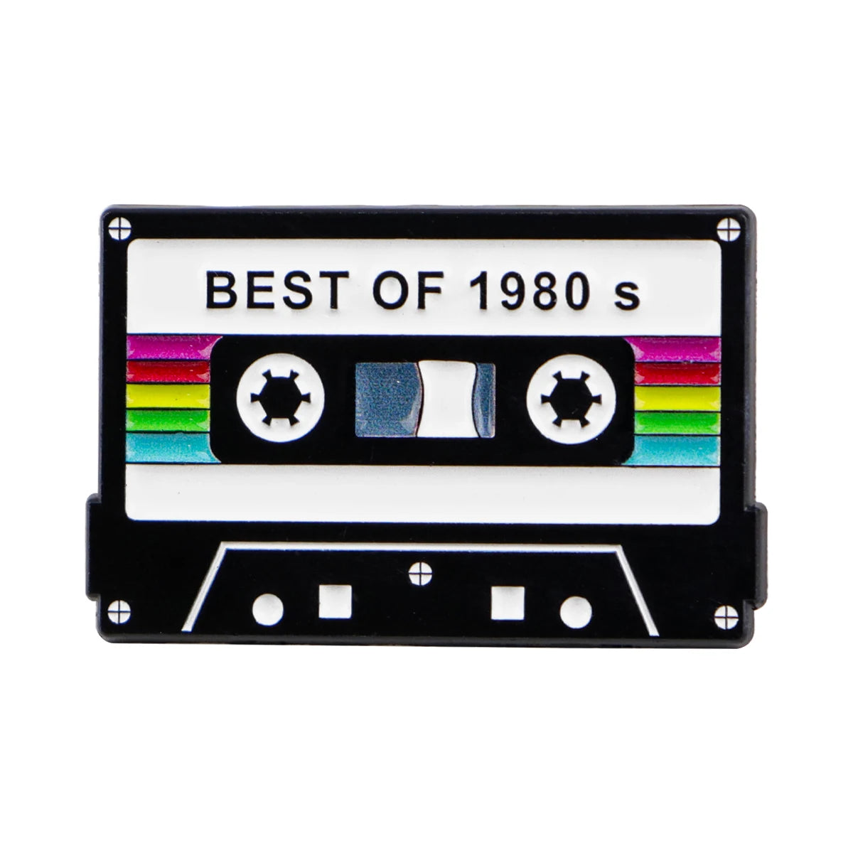 Vintage 1985 Brooch Creative Tape Enamel Pins Music TV Lapel Pin For Backpack Clothing Accessories Metal Badge Jewelry Gift -
