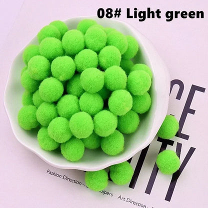Mini Fluffy Soft Pom Poms Pompoms Ball,Handmade Craft Toys,Wedding Christmas Decor,DIY Sewing Supplies,8mm,10mm,15mm,20mm,30m
