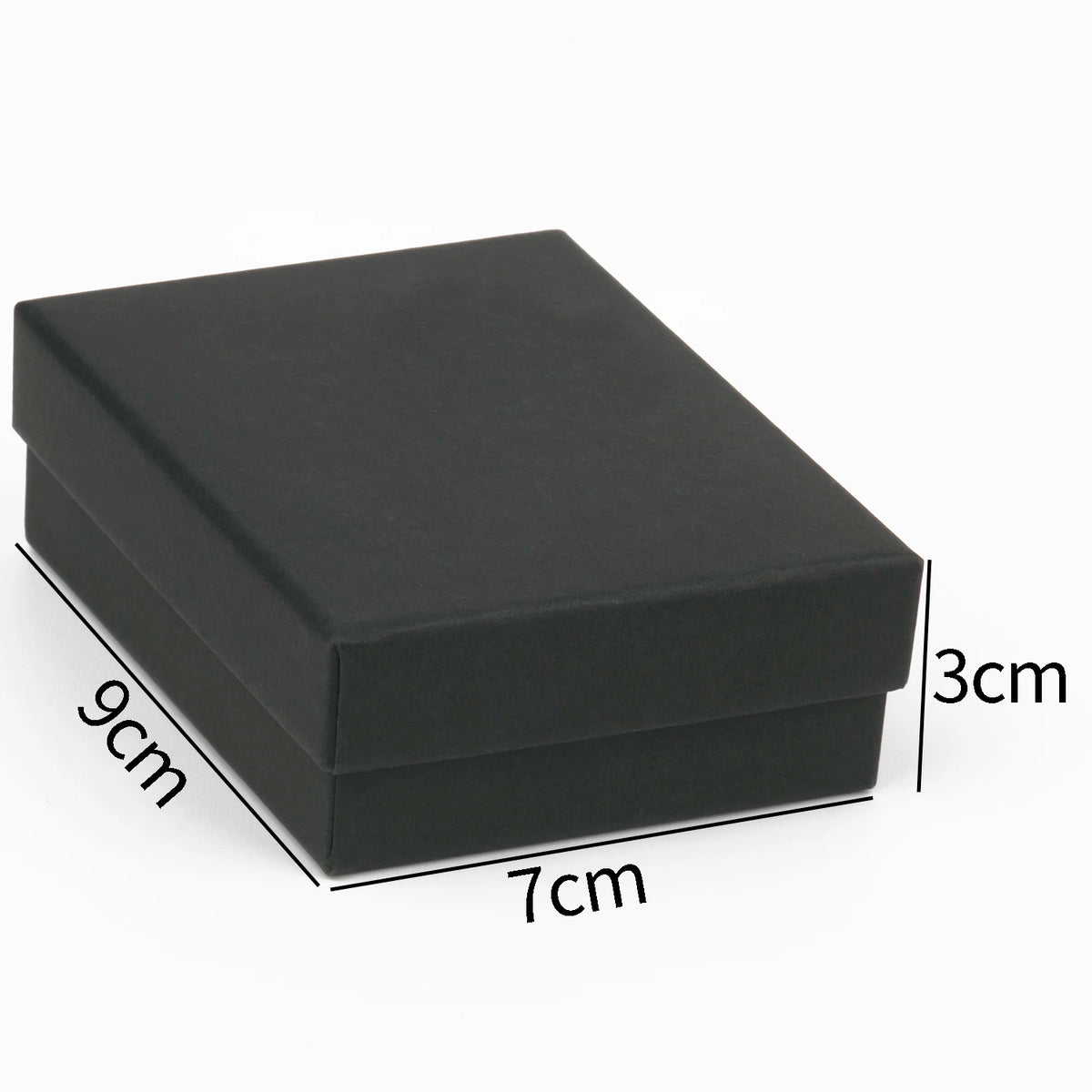 1PCS Black Square Jewelry Display Gifts Box Organizer Engagement for Ring Earring Brooch Necklace Bracelet Packaging Boxes - 