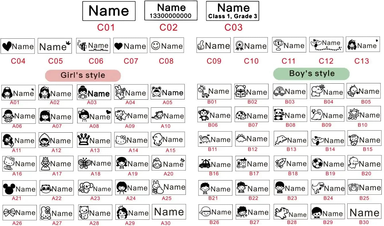 Customized Arabic Hebrew Name Stamp Waterproof Seal Custom Teacher Signature Student Child Cloth Ink Stamp Selfing-inking Sta