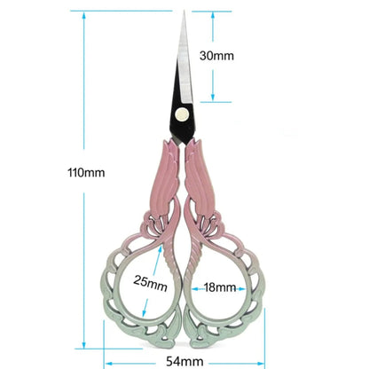 Mr. Paper Vintage Orchid Shaped Scissors High Appearance Creative Multifunctional Daily Tailor Clips Art Supplies 3 Style