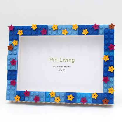 1PC Decor Photo Frame DIY Star Sky Simple Color Block Picture Frame For Home Decoration Birthday Gift