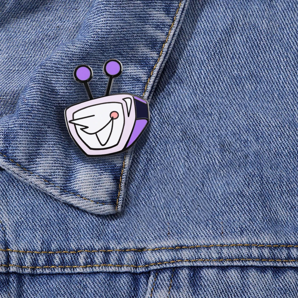 Cartoon Tv Tenna Brooch Role-Playing Game Deltarune Metal Badge Cute Anime Fashion Pin Backpack Clothing Accessories