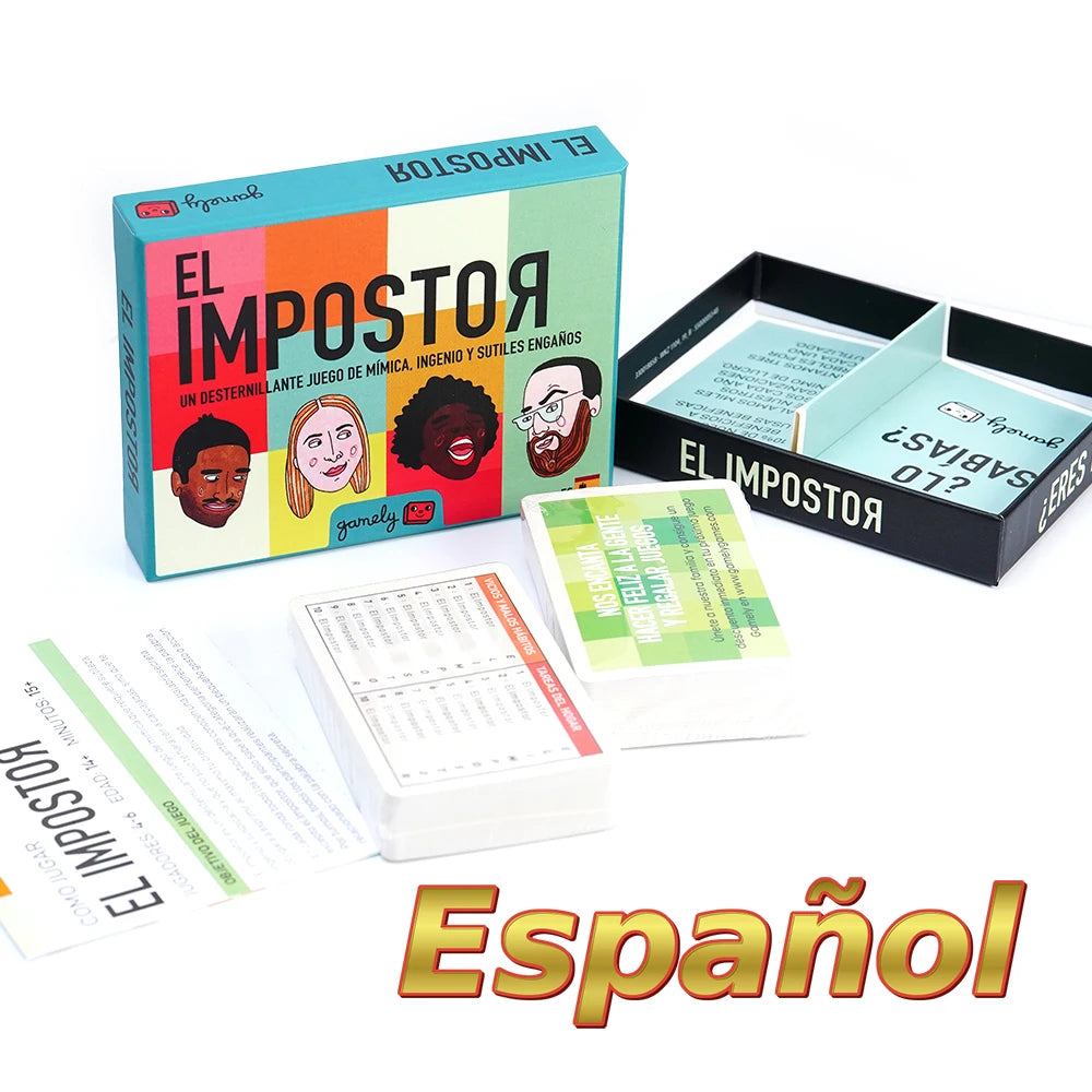 Spanish Card Game Party Friends The Imposter El Tonto del Pueblo Black Stories Unanimous Strategy Board Games Mision Secreta
