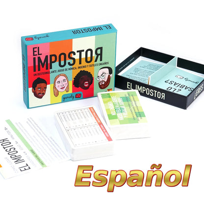 Spanish Card Game Party Friends The Imposter El Tonto del Pueblo Black Stories Unanimous Strategy Board Games Mision Secreta
