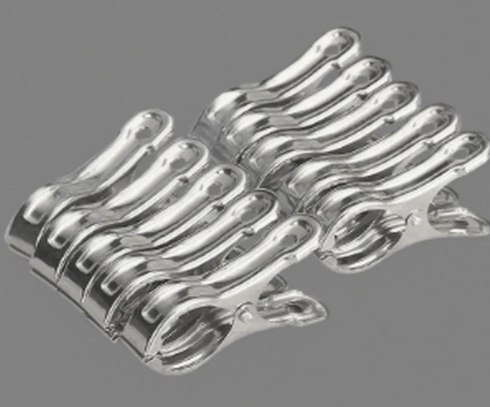 10PCS Stainless Steel Beach Towel Clips Keep Your Towel Secure Windproof Utility Clothespins for Outfit