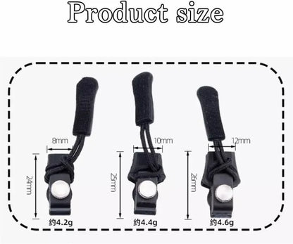 6pcs Fix a Zipper Repair Kit Universal Instant Replacement Zipper Slider 3 Different Sizes DIY Apparel Sewing Supplies