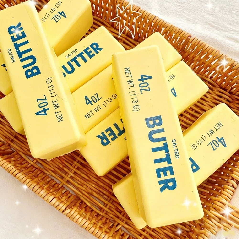 Butter Stick Squishy Toy Slow Rising Squeeze Toy Butter Bar Brick Squishy Fidget Toy Anti Stress Release Hand Relax Gift Toy