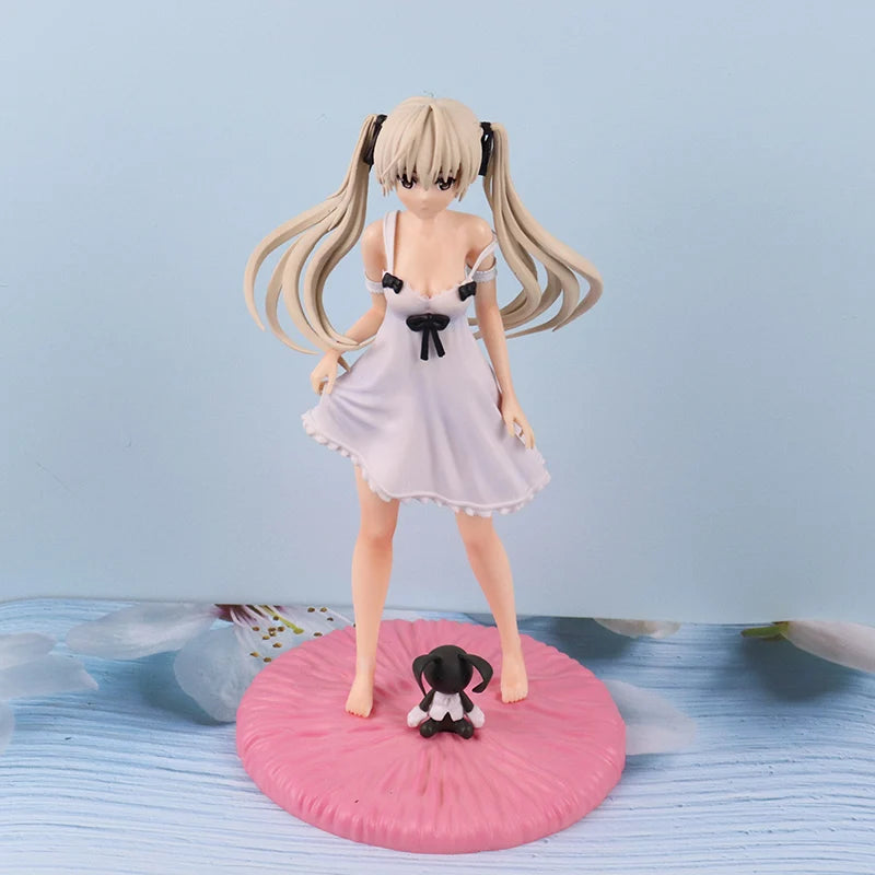 Anime Figure Cartoon Kawaiii Yosuga No Sora Kasugano Sitting Position Action Host Computer Chassis Decor Car Ornamen - 1pc C