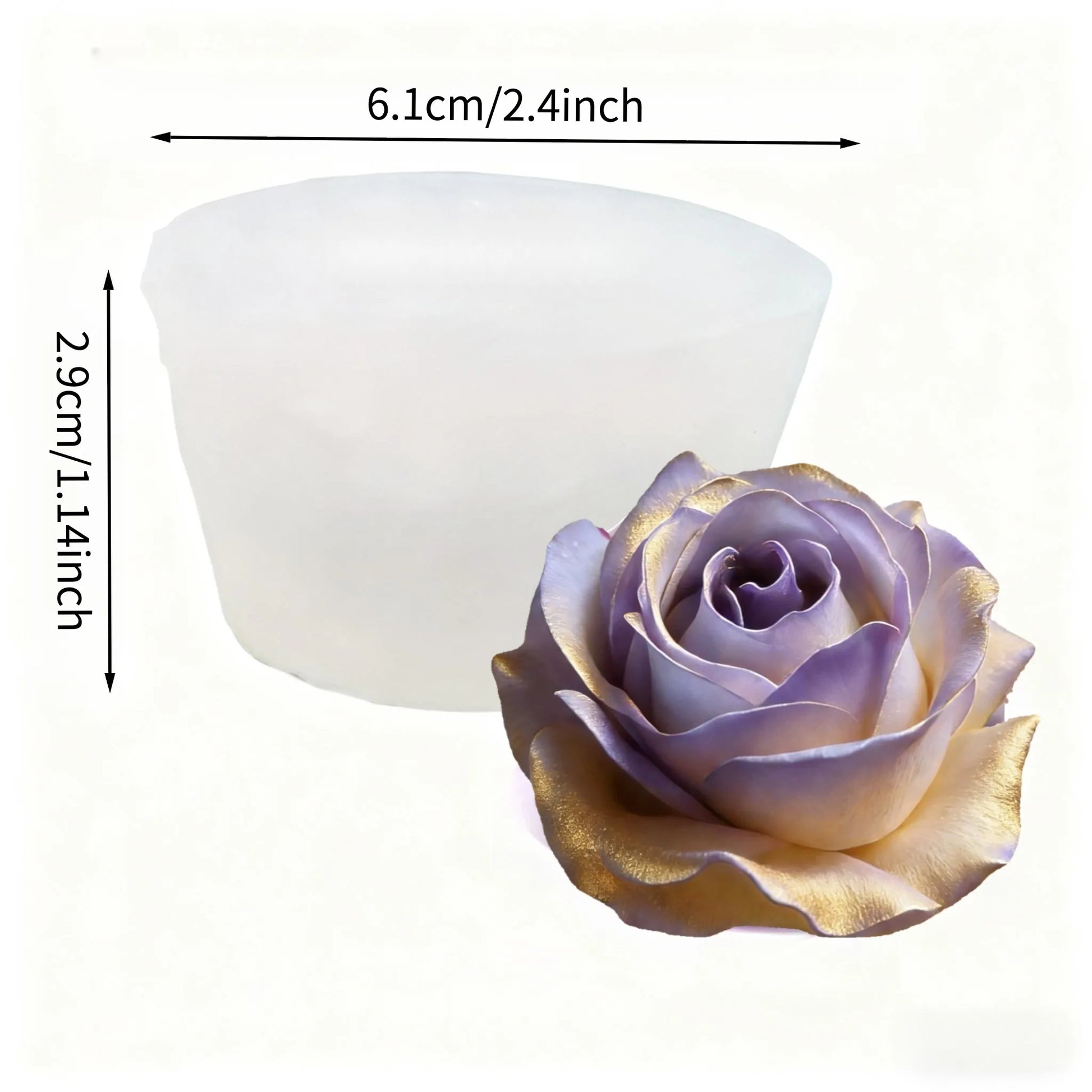 Lotus Flower Silicone Mold，For resin crafting - Suitable for candles、DIYCrafts、Valentine's Day、Mother's Day、Christmas Decorat