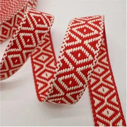 5/10M Meetee 38mm Jacquard Webbing Cotton Ribbon for Bag Shoulder Straps Clothing Braid Belt DIY Luggage Sewing Accessories