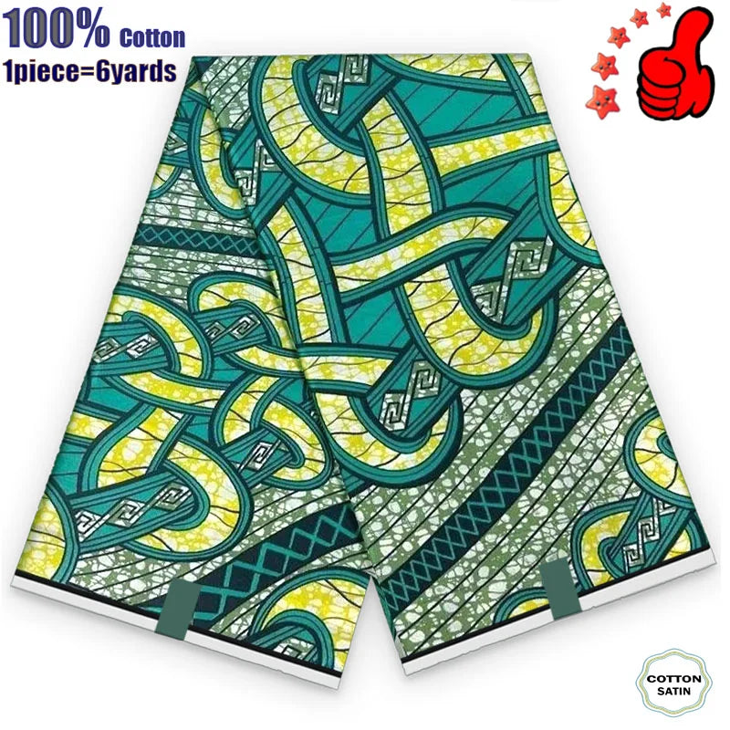 100% Cotton Soft Original Guaranteed Veritable African Real Wax Fabric Ghana Nigeria Style Ankara Wax Batik Fabric