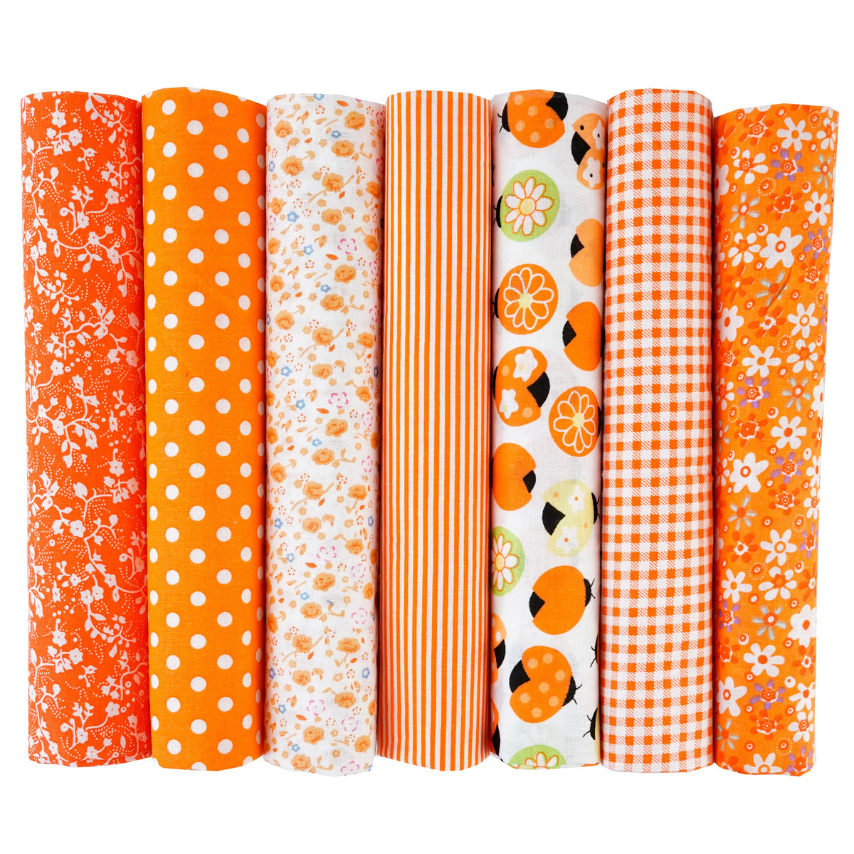 7PCS 25 x 25cm/50 x 50cm Squares Cotton Craft Fabric Cloths for DIY Bundle Patchwork Quilting Sewing Scrapbooking Artcraft - 