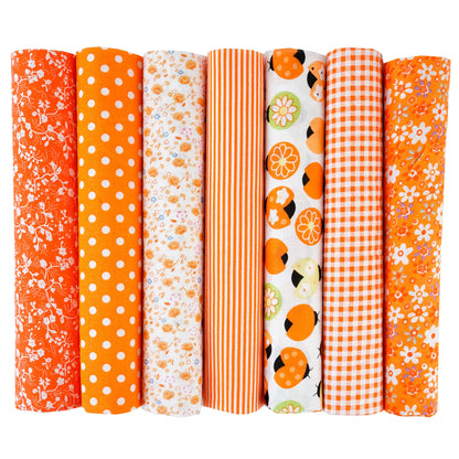 7PCS 25 x 25cm/50 x 50cm Squares Cotton Craft Fabric Cloths for DIY Bundle Patchwork Quilting Sewing Scrapbooking Artcraft - 