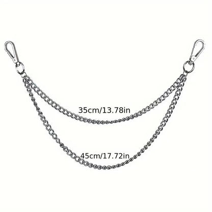 Punk Style Metal Fashion Jeans Chain Accessories Pendant Versatile Pants Chain Key chain Hip-Hop Waist Chain