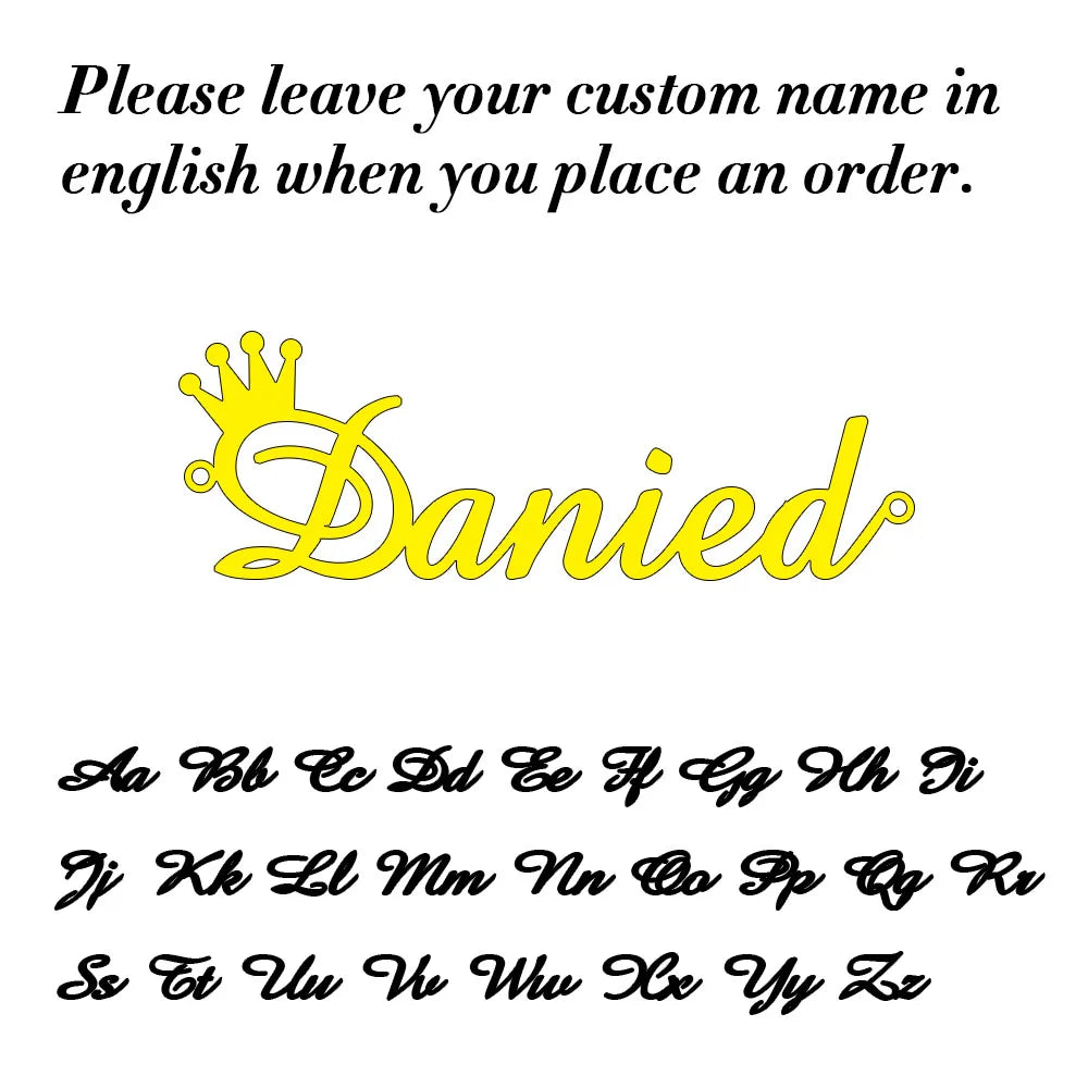 Custom Name Necklace for Women Personalised Cursive Letter Pendant Stainless Steel Jewelry Men Chain Choker Collar Personaliz