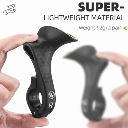 WEST BIKING 1 Pair Bicycle Bar Ends Lightweight Ergonomic Bike Extension Handlebar MTB Bicycle Handlebar Grips Bike Accessori