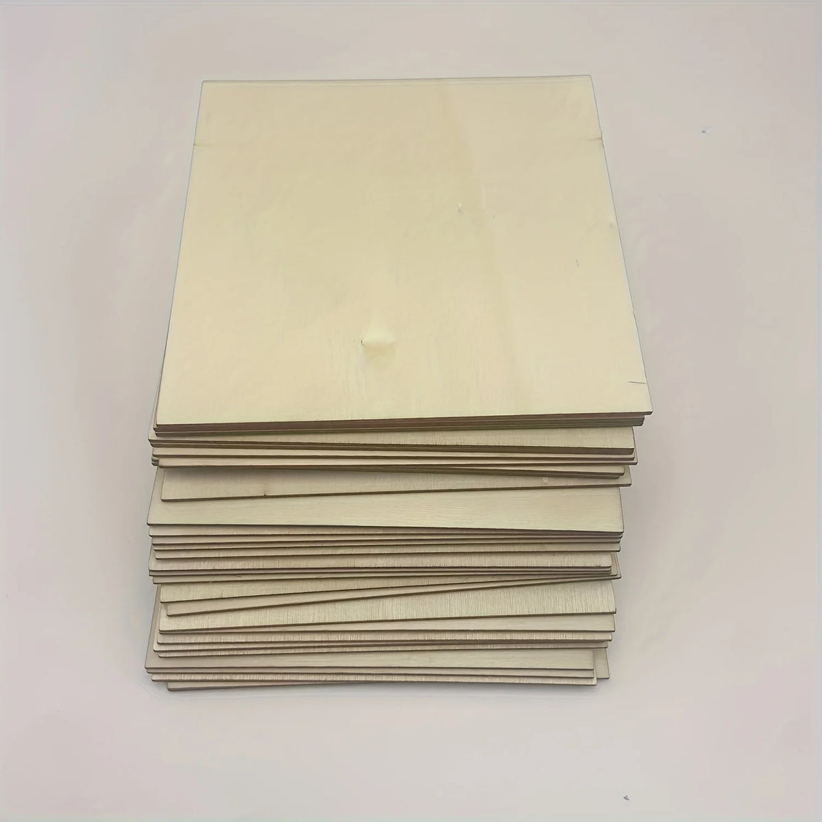 10Pcs Wood Square 4x4in Blank Wood Sheet for Crafts, Thin Unfinished Wood Squares for Wood Burning Painting Staining Wood Eng