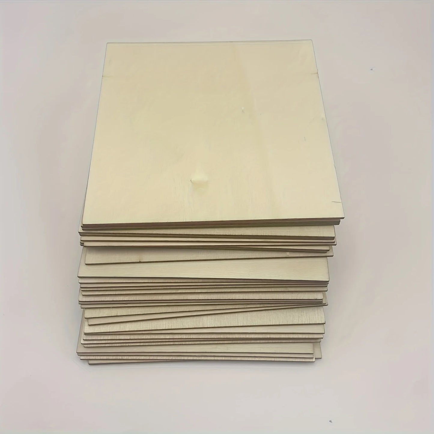 10Pcs Wood Square 4x4in Blank Wood Sheet for Crafts, Thin Unfinished Wood Squares for Wood Burning Painting Staining Wood Eng