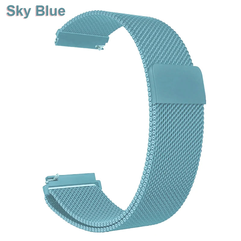 18mm 20mm 22mm Metal Strap For Garmin Vivoactive 3 4 4s 5 6 Band Watch Venu 2 2s 3s SQ Bracelet Venu 4 41mm 45mm Milanese Loo