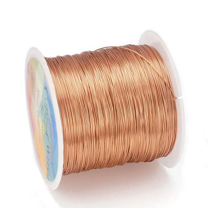 28 26 24Gauge Beading Floral Colored Jewelry Making Copper Craft Wire Soft DIY Metal Craft Art Wire 62-100Meters