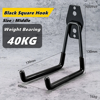 Garage Storage Utility Hooks,Garage Garden Tool Organizer,Hanging Utility Wall Mount Hooks,Heavy Duty Tool Storage Organizer