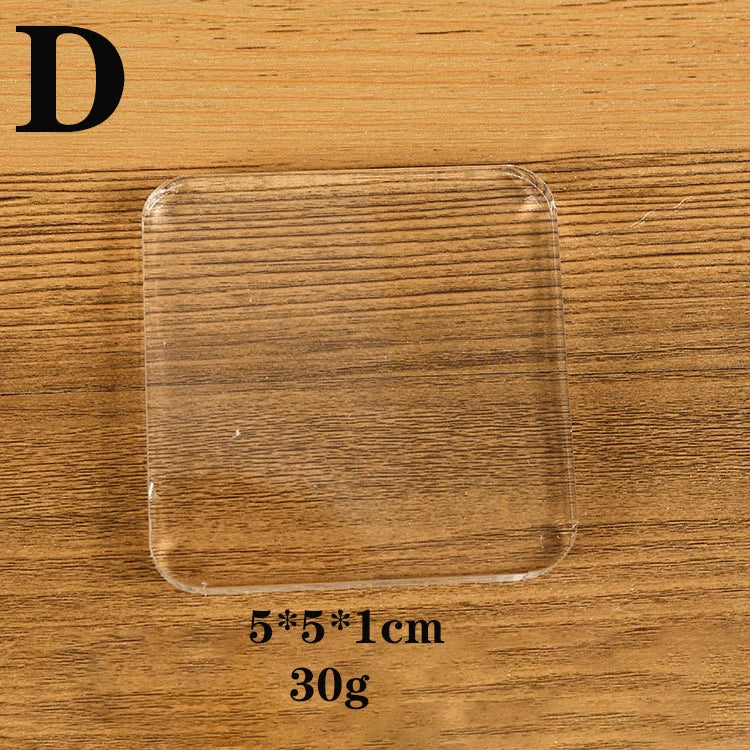 Clear Acrylic Stamp Block Use Clear Cling Mounted Rubber Stamp DIY Scrapbooking Clear Photo Album Decorative Handmade Tools -