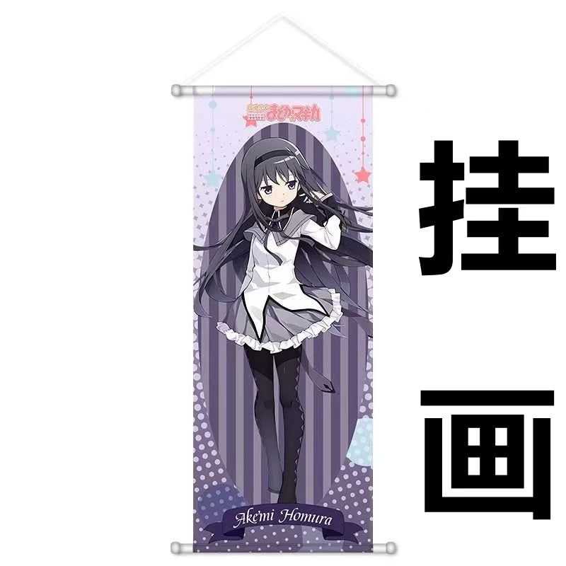 Kawaii Anime Scroll Canvas Posters and Prints Decoration Wall Hanging Painting