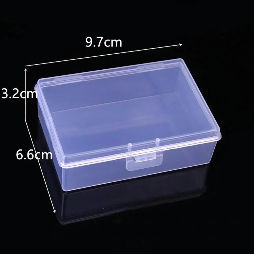Mini Plastic Box Rectangular Box Translucent Box Packing Box Storage Box Dustproof Solid Strong Jewelry Storage Case Containe