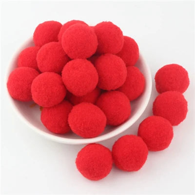 Soft Pompom Fluffy Pompones Plush Craft Pom Poms Ball Furball mini 8mm to 30mm Pompon Christmas Decoration Kids Toys crafts