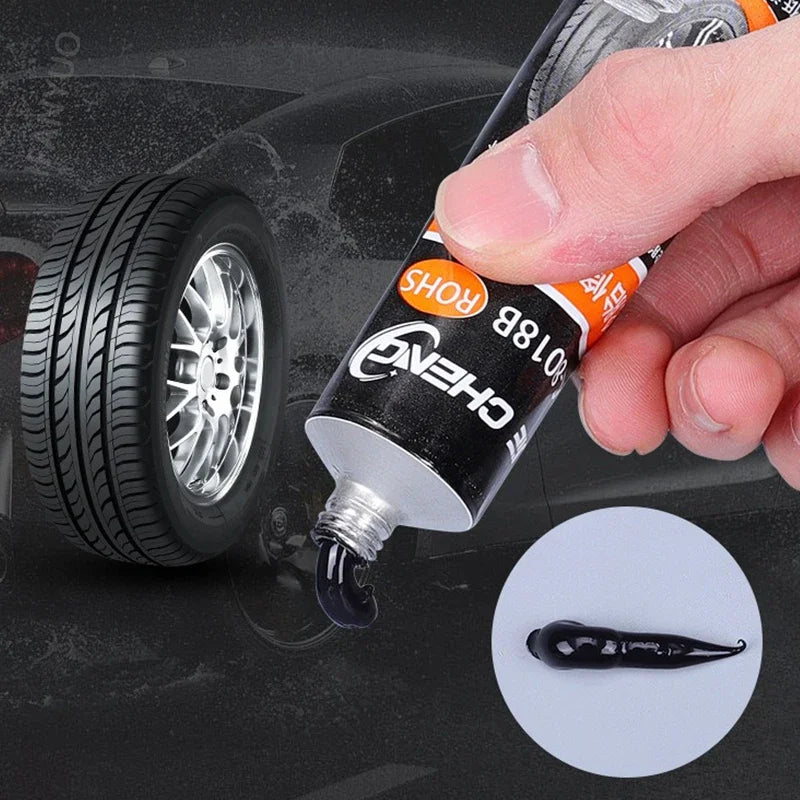 30/50ml Waterproof High Temperature Resistant Tyre Repair Liquid Black Strong Rubber Glues Adhesive Glue Car Repairs Tools
