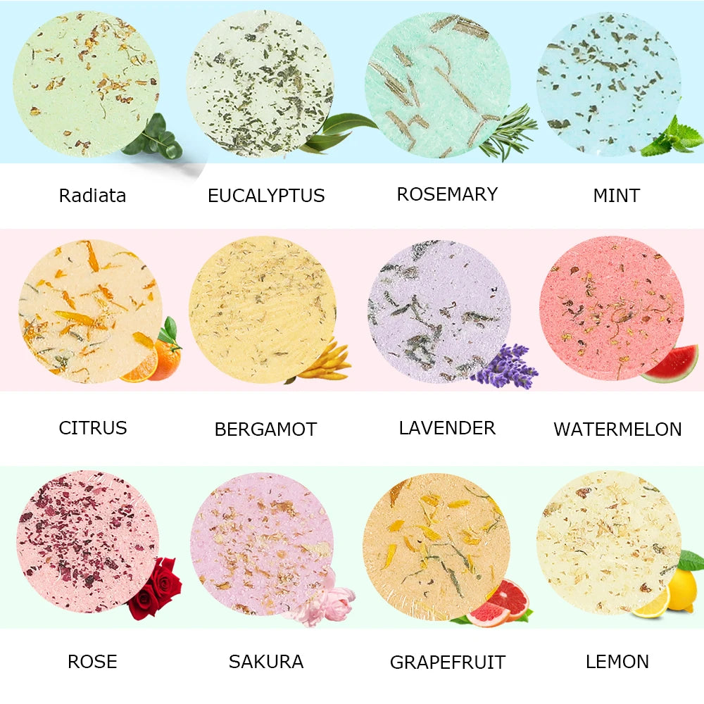 Shower Steamers Aromatherapy - Birthday Gifts for Women, 12 Pack Shower Bombs with Essential Oils. Gifts for Her, Self Care S