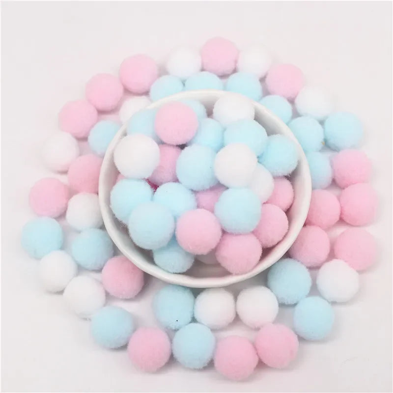Pompon Balls 8mm 10mm 15mm 20mm 25mm 30mm Fluffy Pompoms Crafts Pompom Diy Handmade Kids Toy Wedding Decoration Craft Supplie