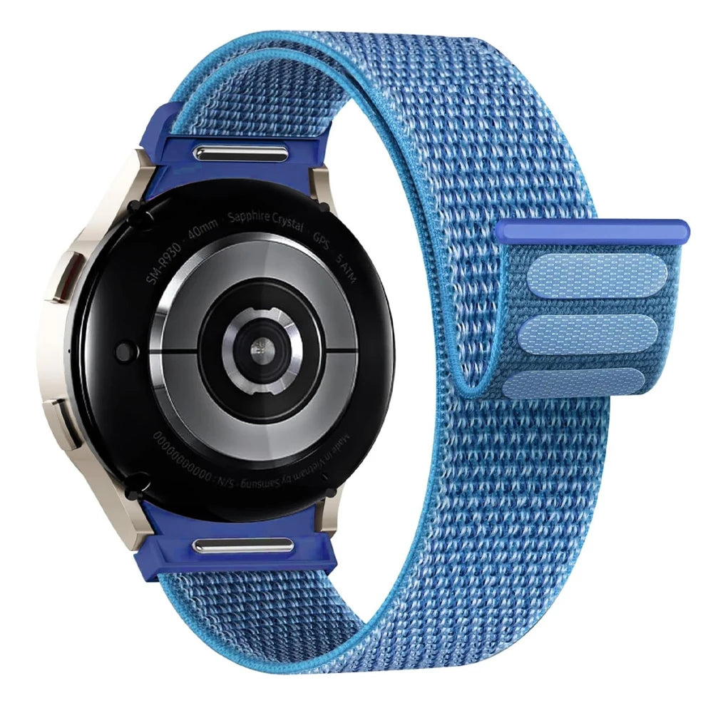 Band For Samsung Galaxy Watch 7/6/4/classic/5 pro 44mm 40mm wrist No Gaps Nylon sport loop correa bracelet Galaxy Watch 7 Str