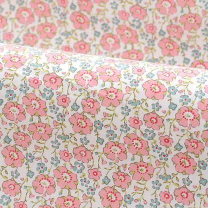 Floral Fabric Flower Cotton Printed Poplin Quilting Clothes Patchwork Muslin Sewing Accessories