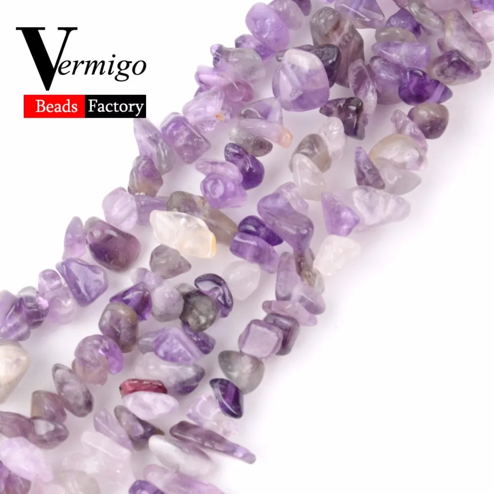 Irregular Freeform Chip Gravel Beads Natural Stone Amethysts Tiger Eye Beads For Jewelry Making 3-5-8-12mm Diy Necklace 16inc