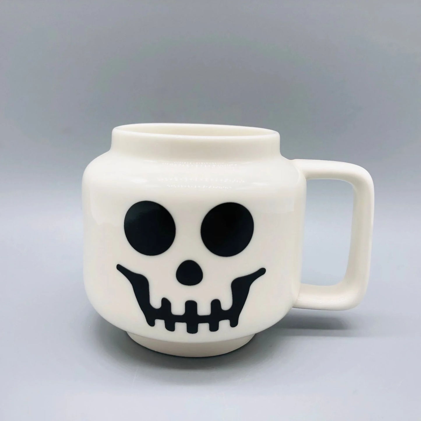 Cartoon Ceramic Mug Cup 250ML with Cute Impish Expression Figure Head Pattern Coffee Milk Tea Drinkware for Couple Friend Fam