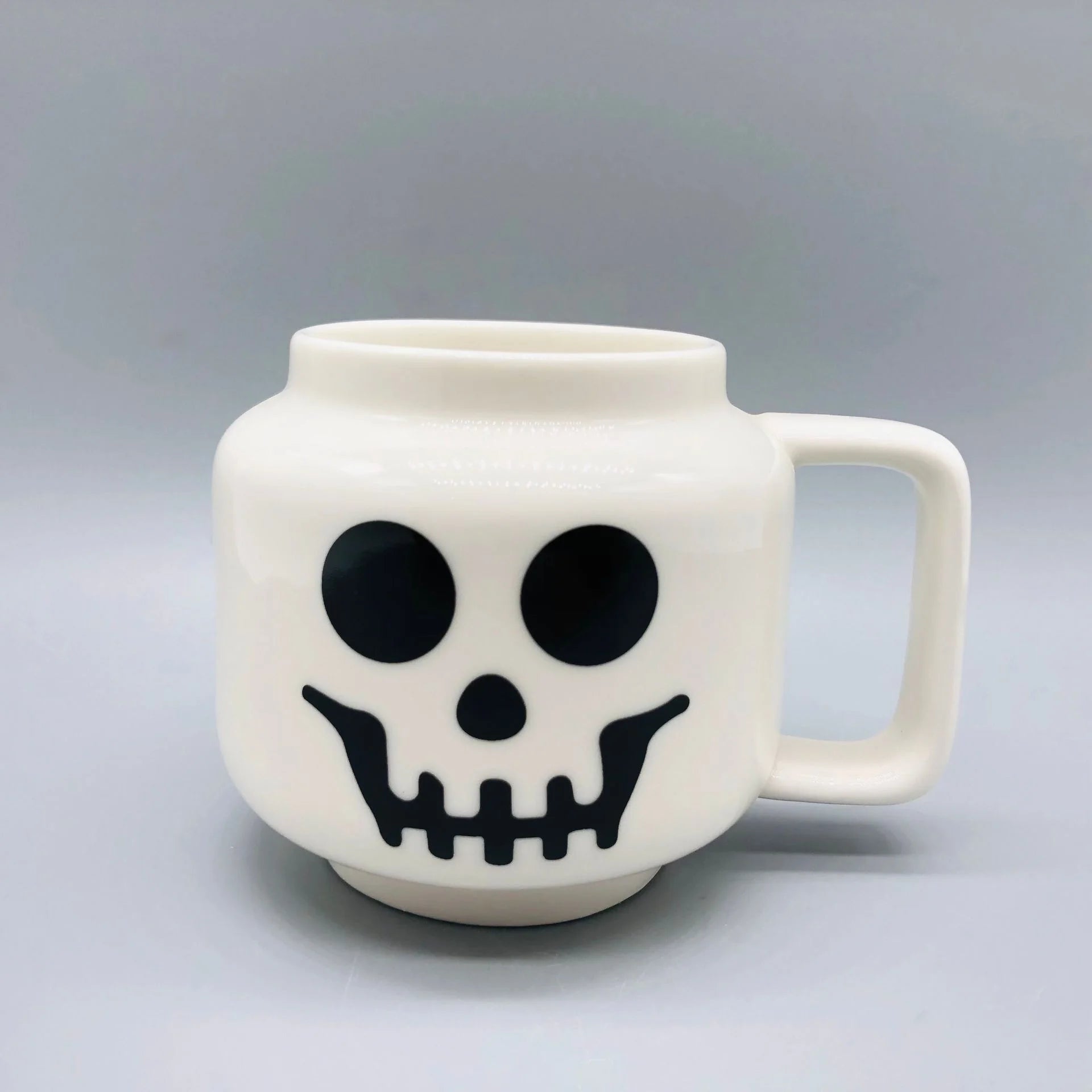 Cartoon Ceramic Mug Cup 250ML with Cute Impish Expression Figure Head Pattern Coffee Milk Tea Drinkware for Couple Friend Fam