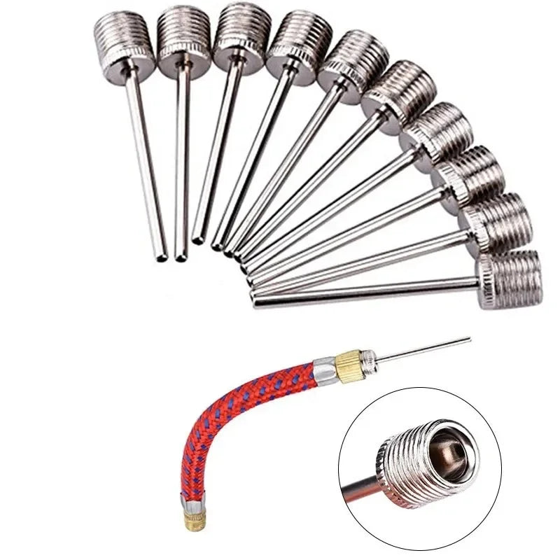 New Sport Ball Inflating Pump Needle For Football Basketball Soccer Inflatable Air Valve Adaptor Stainless Steel Pump 5/10/20