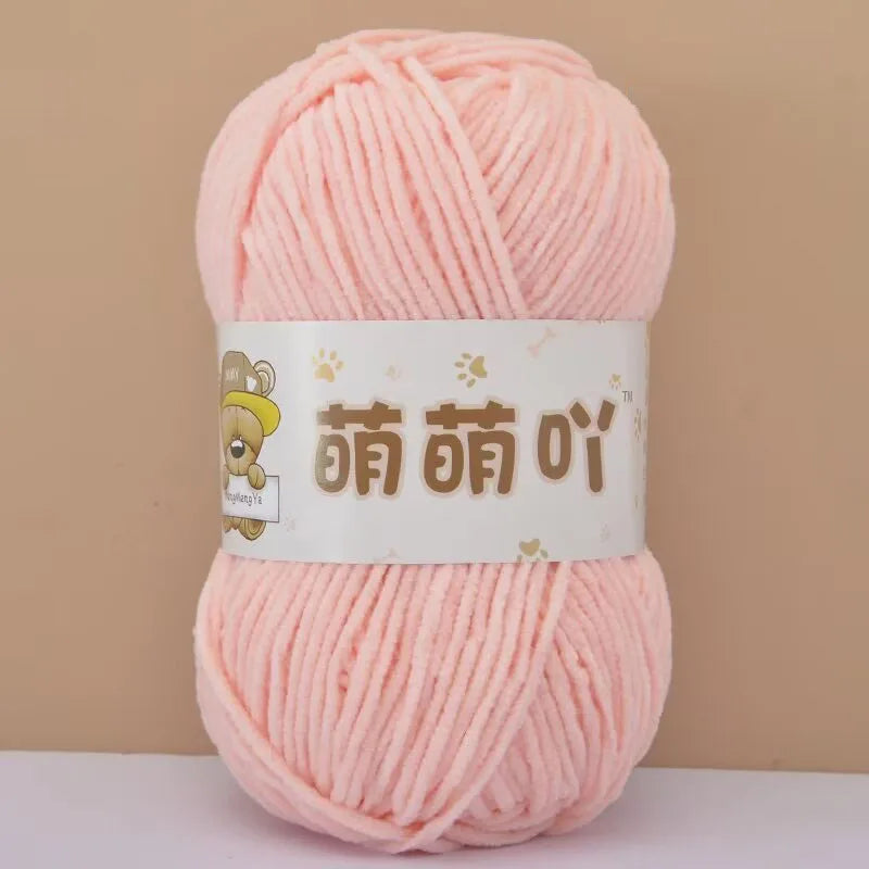 Fluffy Chenille Yarn for Crocheting doll thread Soft Bulky Velvet Yarn for Knitting Crochet Crafts Amigurumi Matte Chenille Y